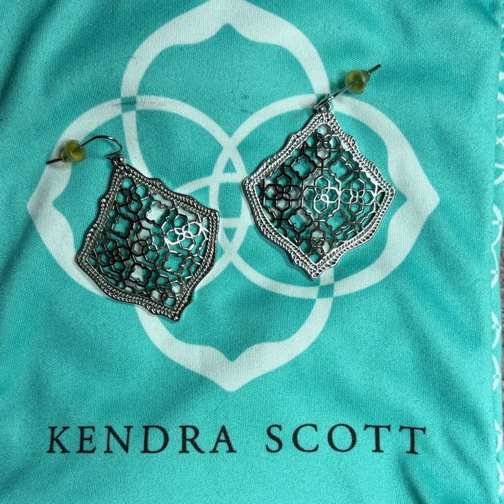 Kendra Scott Silver Filigree Earrings